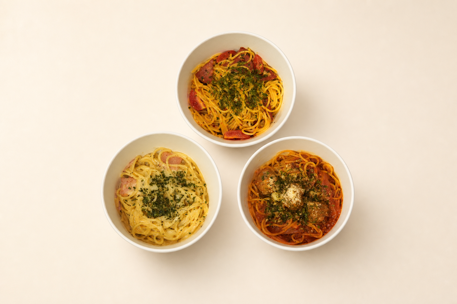 Three signature spaghetti at Kofh by Eshaal Kuala Lumpur